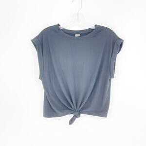 Ebb & Flow Athleisure Tie Front Top Size Medium